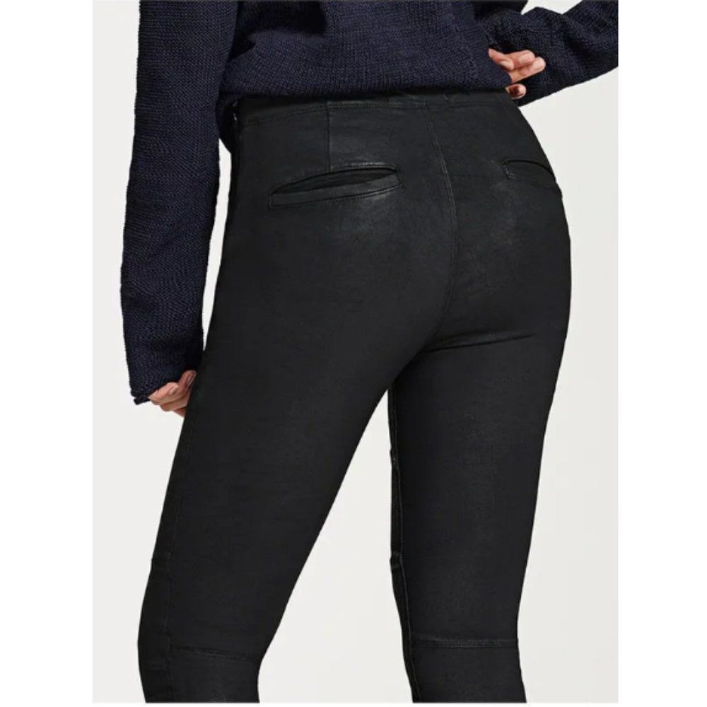 Dl1961 Sz. 24 Haven Black Coated Denim Leggings — image 6 of 8